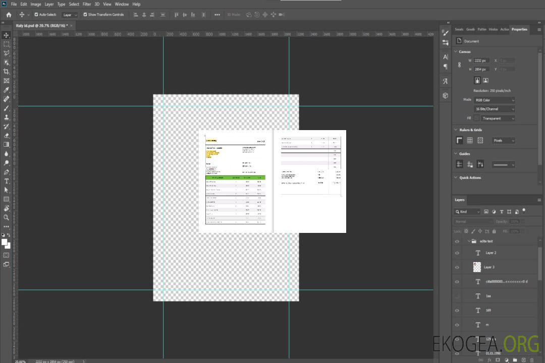 Modèle de facture de calcul des taxes générales template